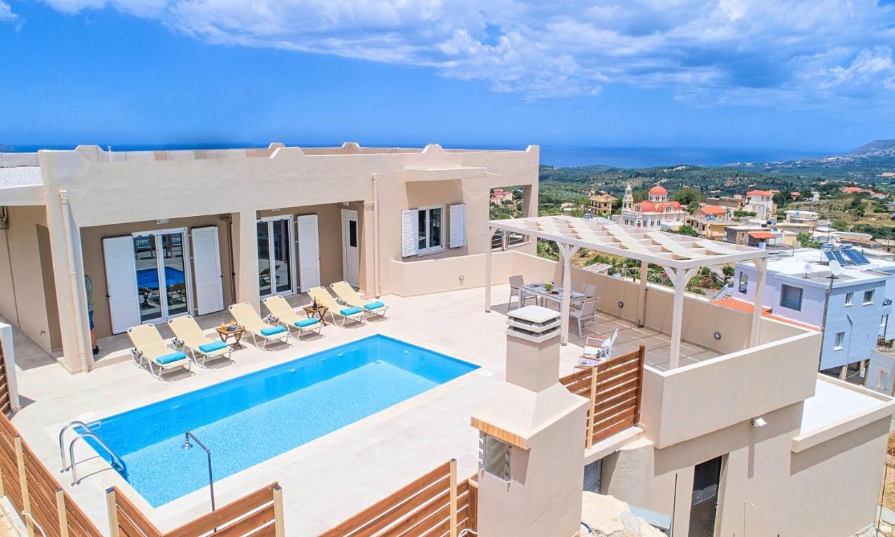 Villa Di Giorgio Heated Pool Kournás Extérieur photo